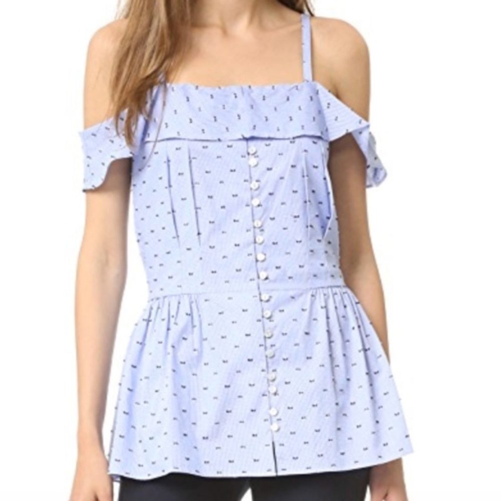 Derek Lam 10 Crosby Cami with Button Detail